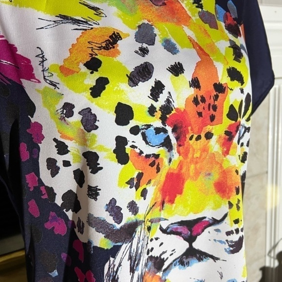 Rock & Republic Colorful Cheetah Top - Picture 7 of 14
